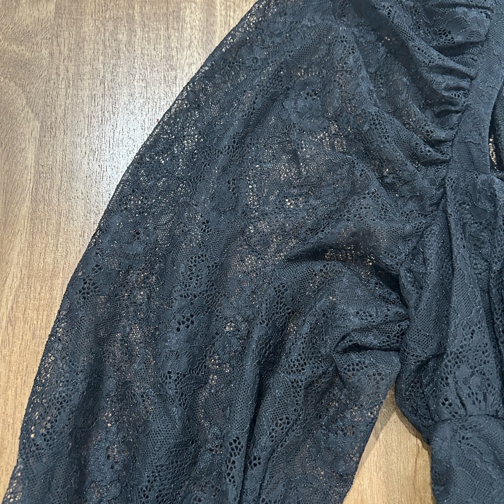 Zara Black Lace Dress - Picture 3 of 12